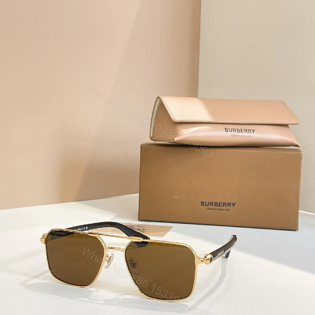 View 9 of Minimalist Gold-Tone Eyewear: Rectangular Luxury Frames