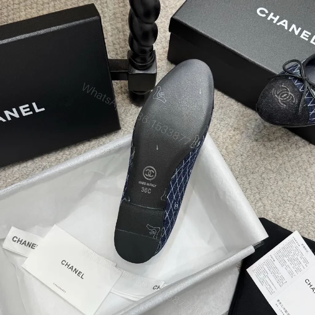 View 9 of Textured Chanel-Inspired Ballet Flats: Polished Everyday Comfort