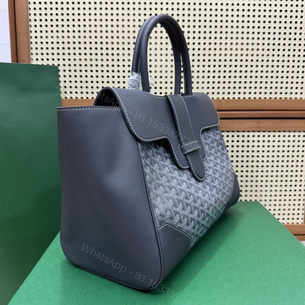 View 4 of 高仿Goyard*SAIGOC6手提托特包雙拼灰色大號免檢版