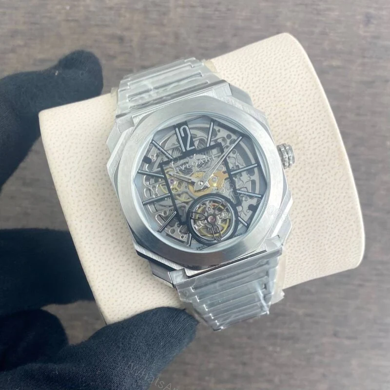View 2 of Bvlgari Finissimo Skeleton Silver 40mm Automatic