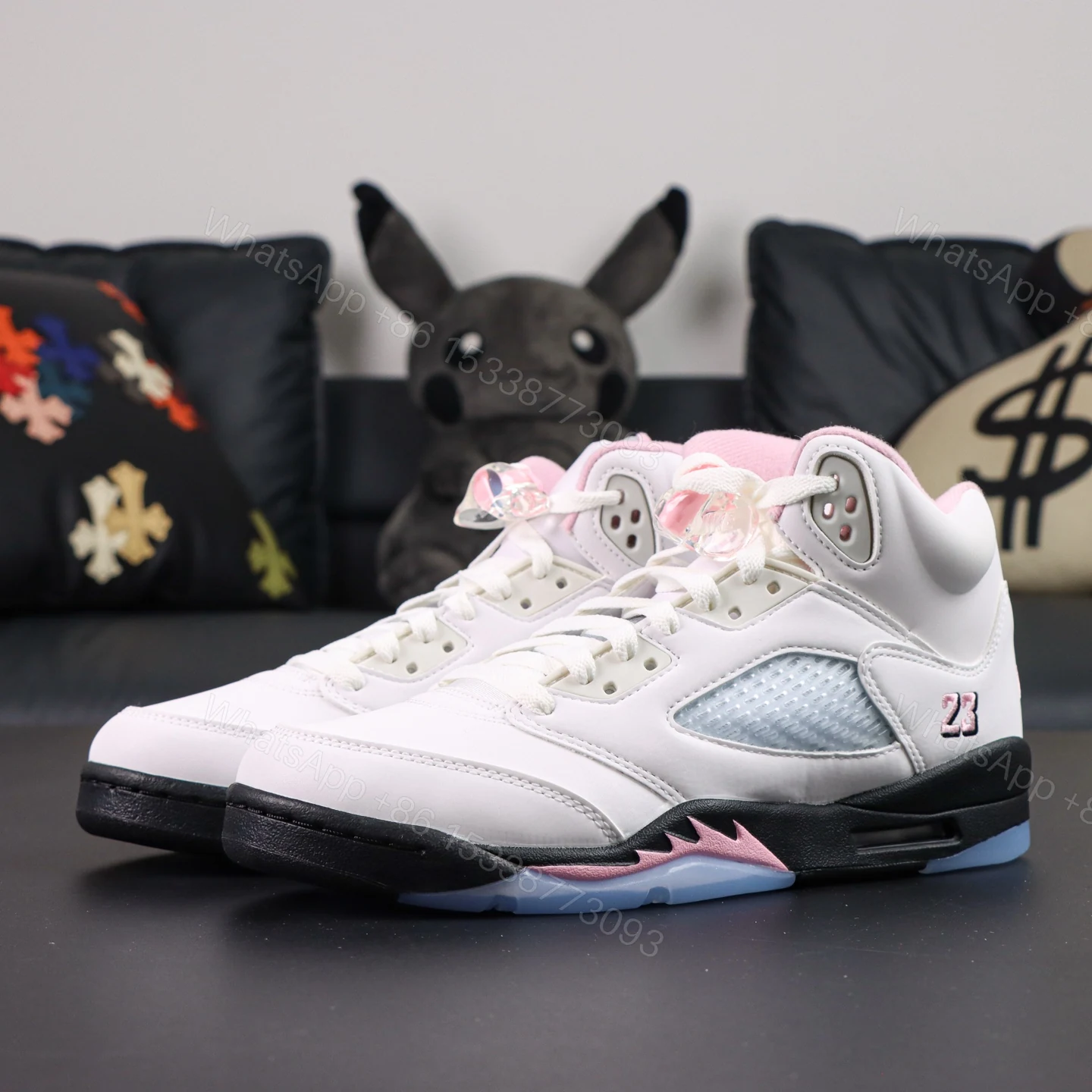 View 8 of Air Jordan 5 Retro Medium Soft Pink Reps