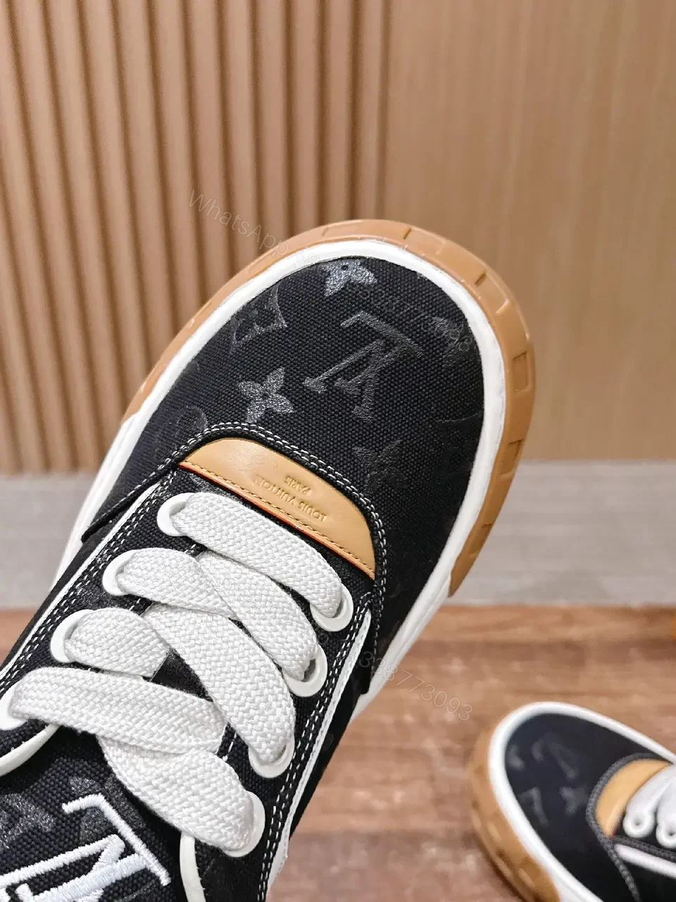 View 6 of Monogram Knit Athletic-Chic High-Tops with Suede Accents