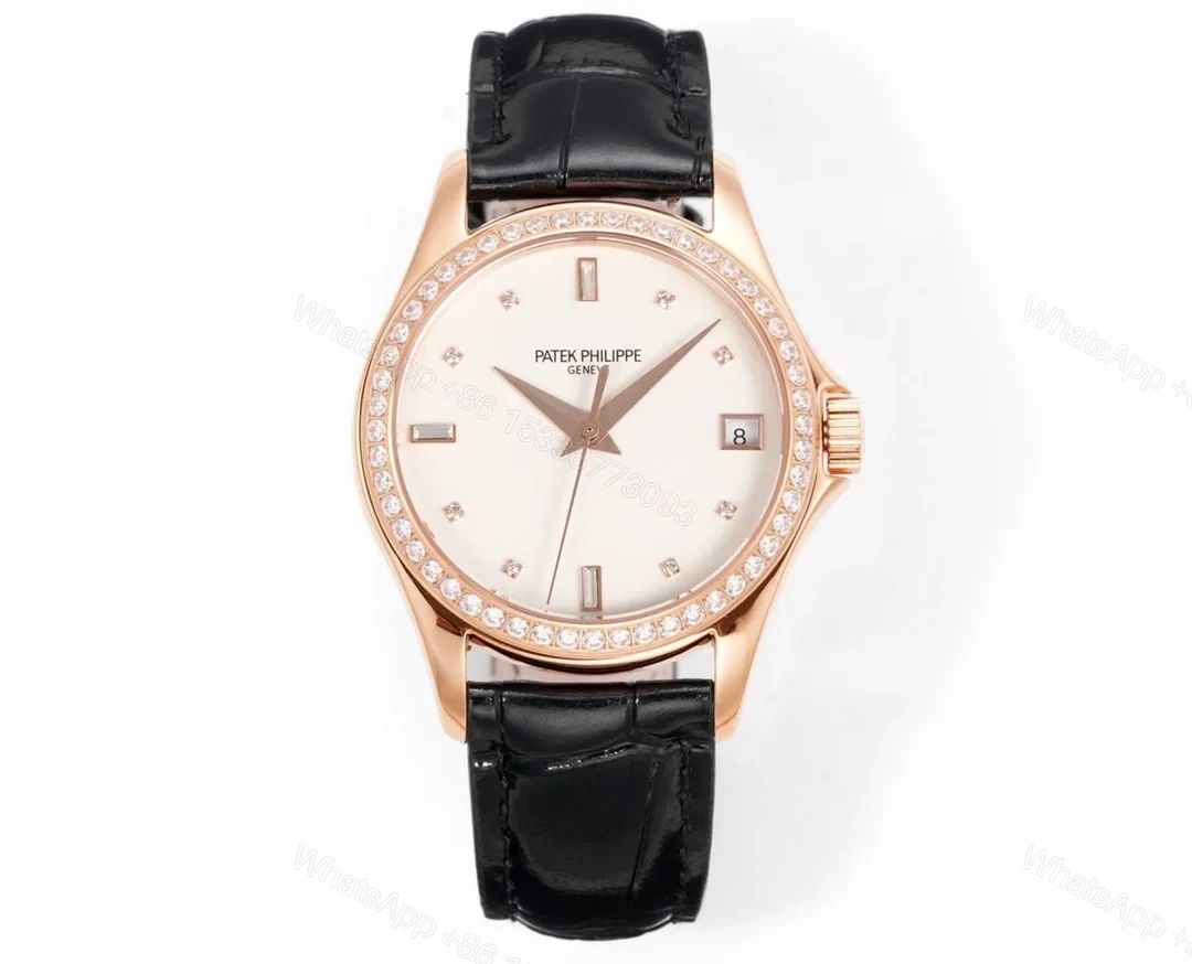 View 2 of Patek Philippe Calatrava 5127 Classic Thin Dress Watch 37mm Leather Strap Edition PP-5127-GR-CLASSIC-37