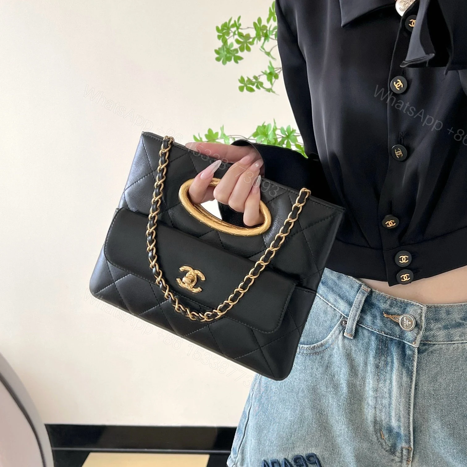View 21 of 高仿Chanel*24B系列AS5038單肩手提包黑色免檢版