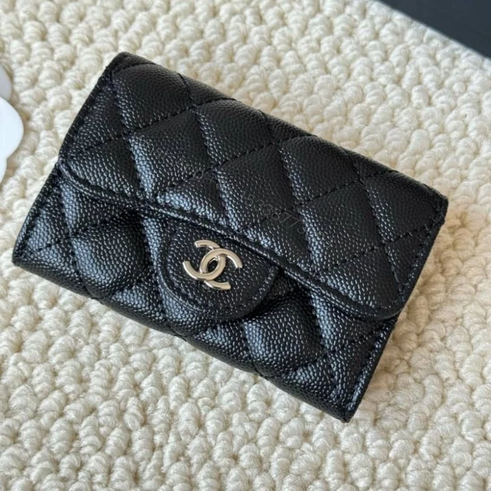 View 2 of Chanel Classic Card Holder Grain Black With Silver Hardware 11Cm AP0214 Y01588 C3906