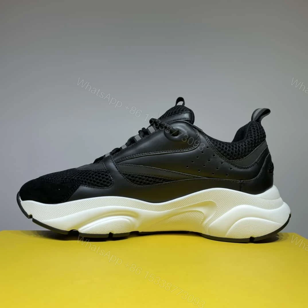 View 3 of B22 SNEAKER TECHNICAL MESH WITH AND CALFSKIN – CD117