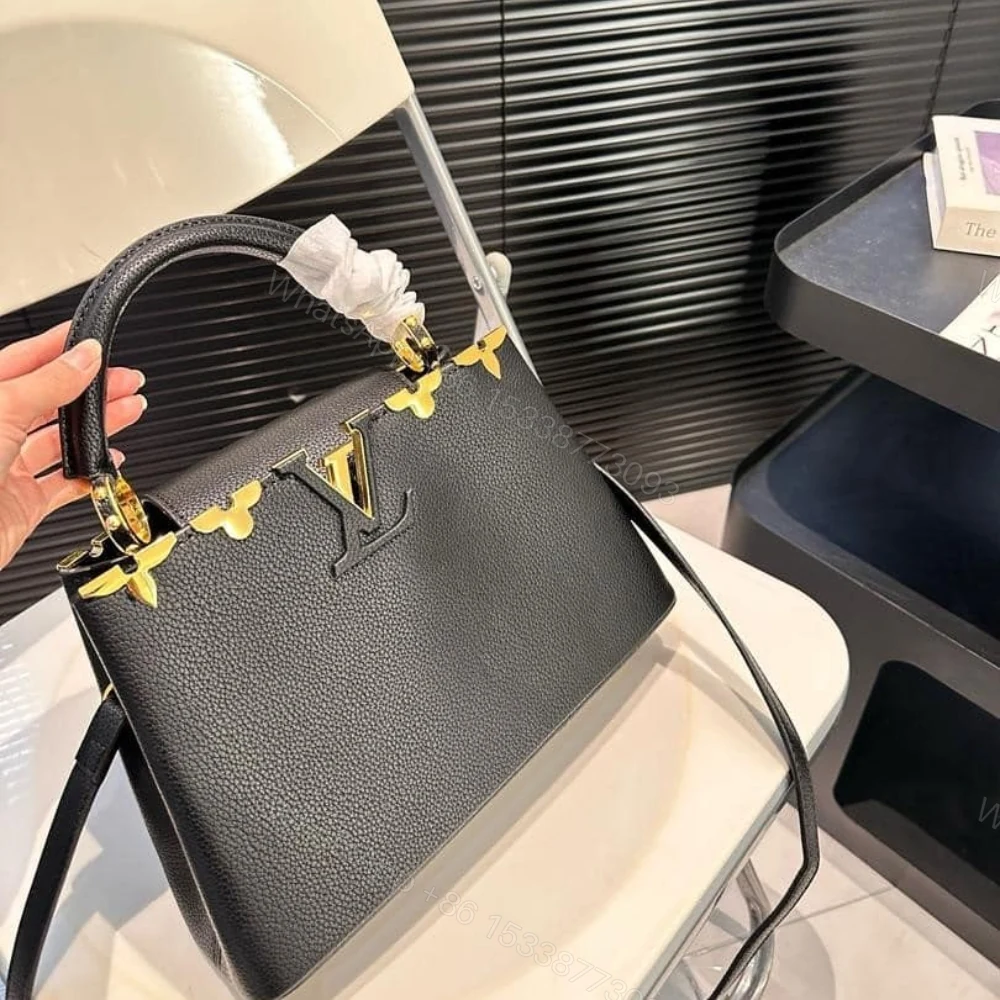 View 3 of Louis Vuitton Capucines MM Bag Black 27Cm M54663