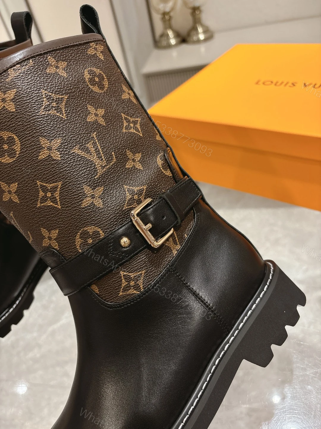View 8 of LOUIS VUITTON TERRITORY FLAT ANKLE BOOT MONOGRAM BROWN