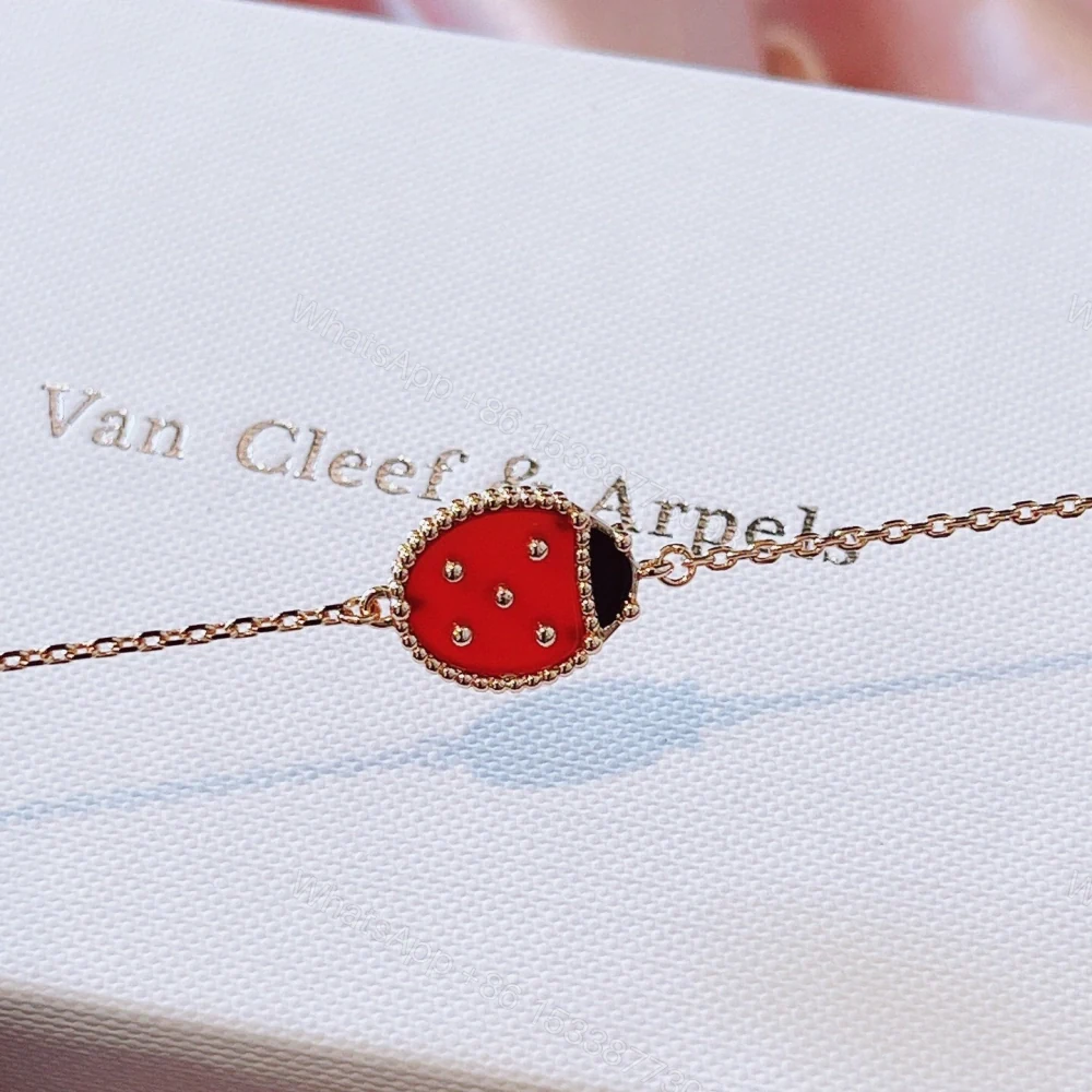 View 4 of 高仿首飾VanCleef&Arpels*RP7R000瓢蟲玫瑰金手鏈