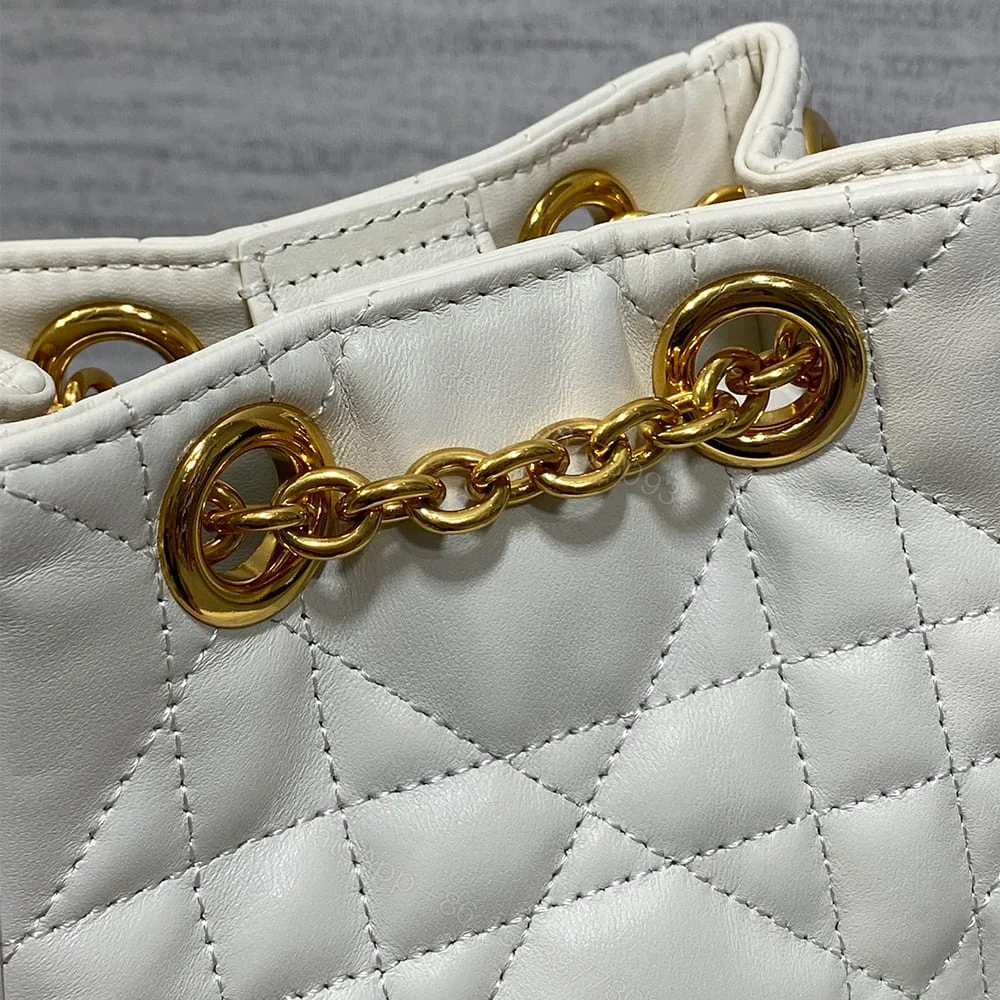 View 6 of Dior Small Dior Caro Multicarry Backpack with Chain(HIGH-END GRADE)