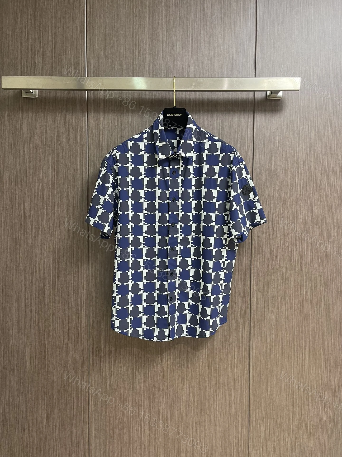 LV高仿短袖襯衫幾何印花設計感輕薄夏季單品 — view 1