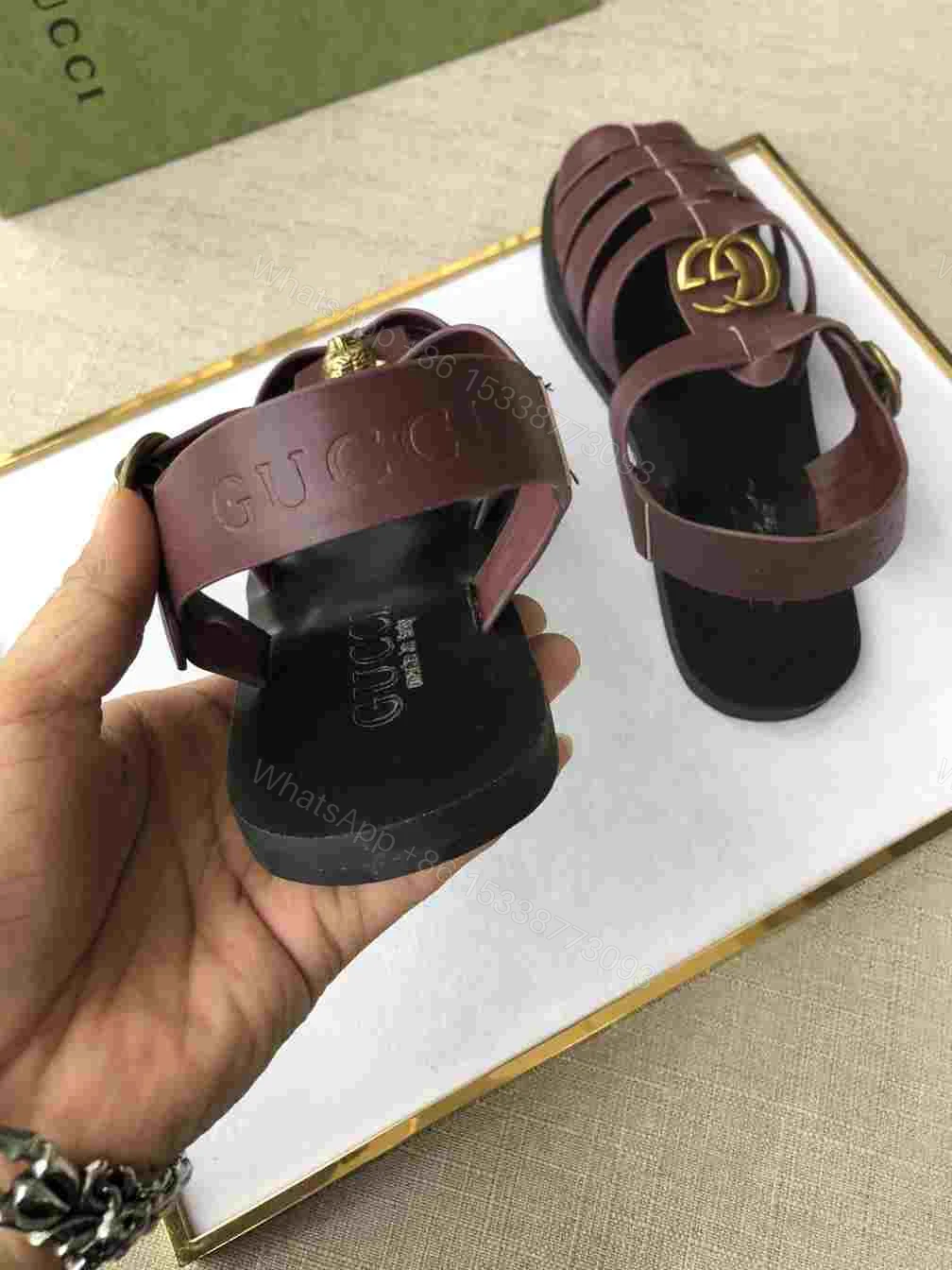 View 4 of GUCCI SANDAL WITH DOUBLE G – SDG007