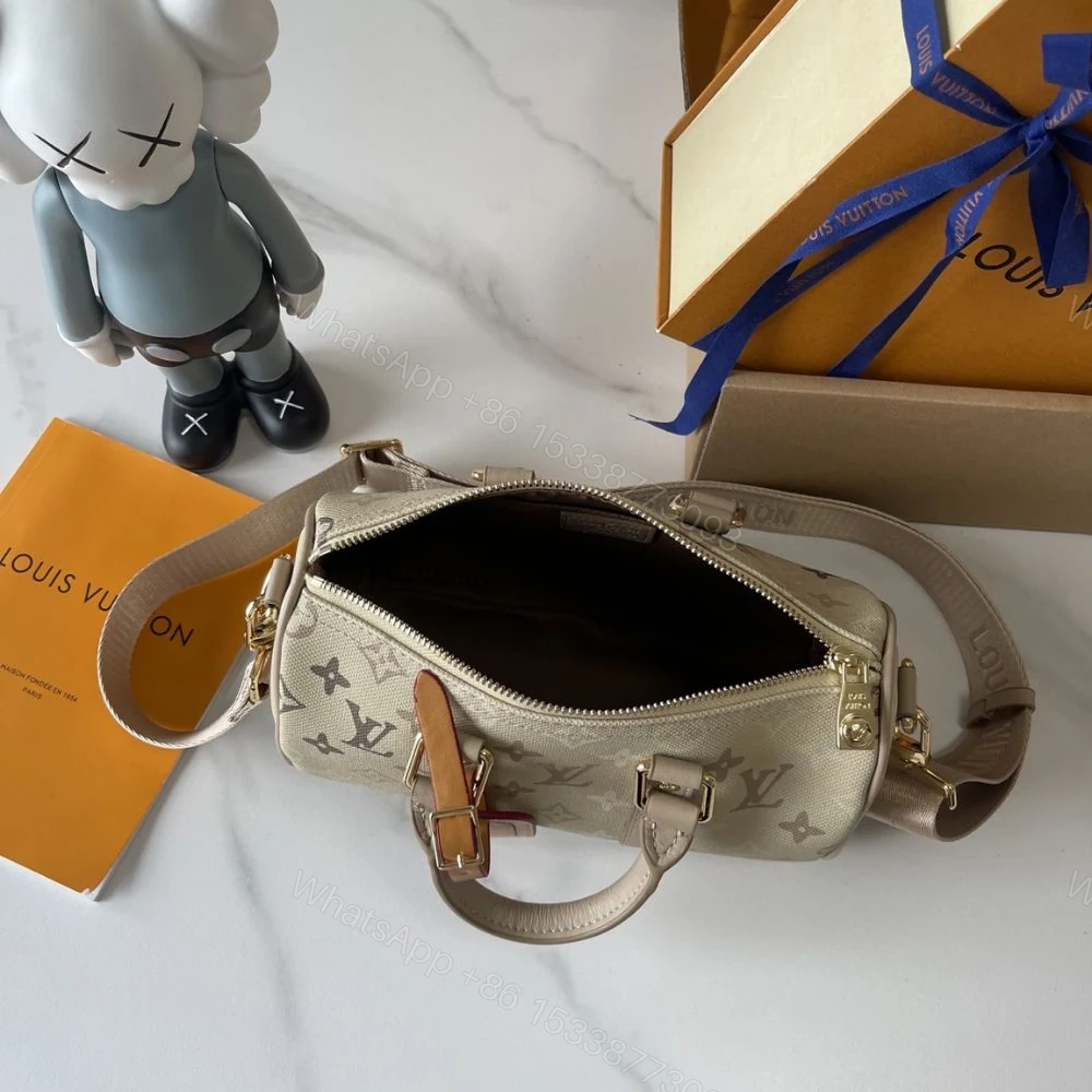 View 8 of Louis Vuitton Keepall Bandoulière 25 Sand Beige 25Cm M29272