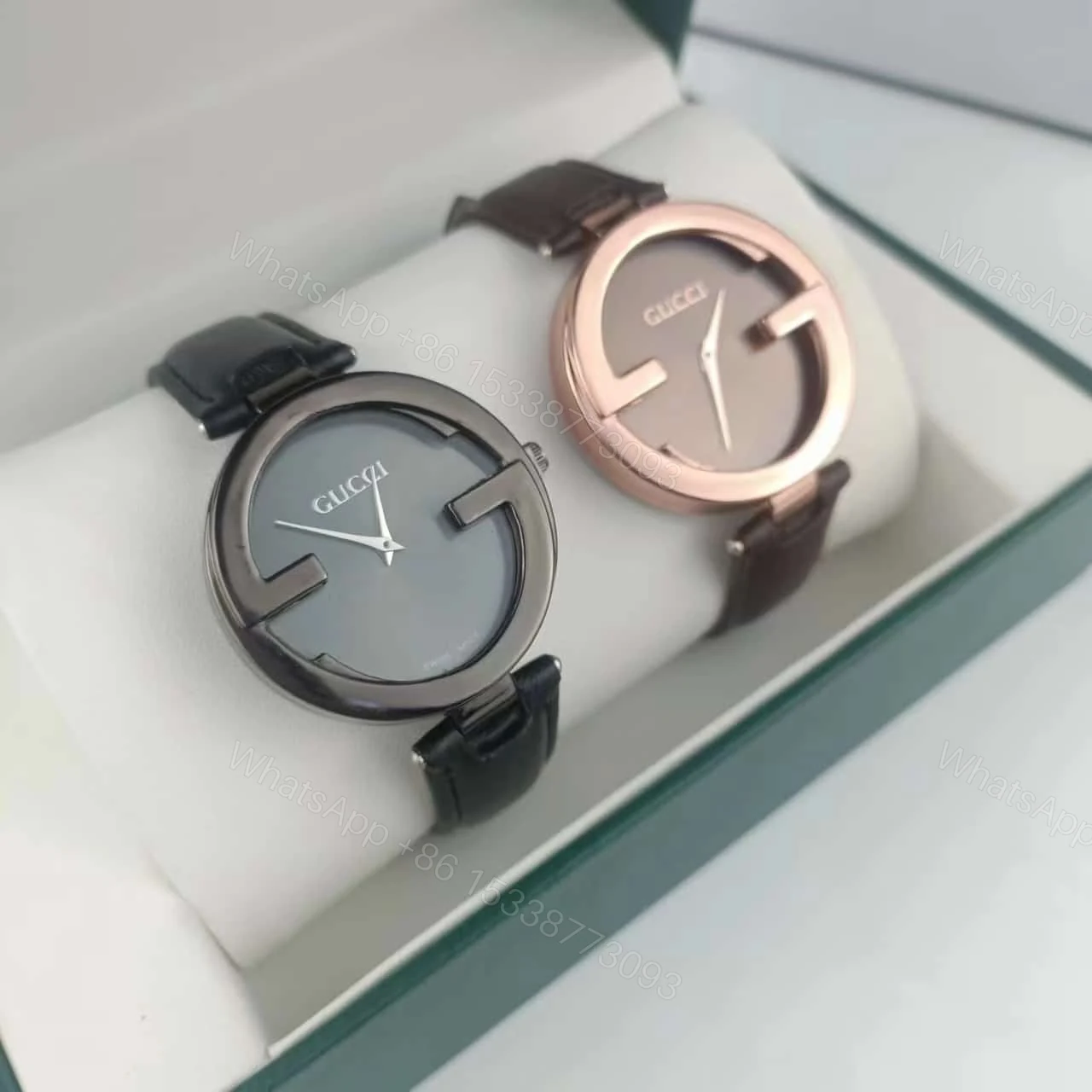 View 4 of Gucci Interlocking Watch Black Dial 29Mm