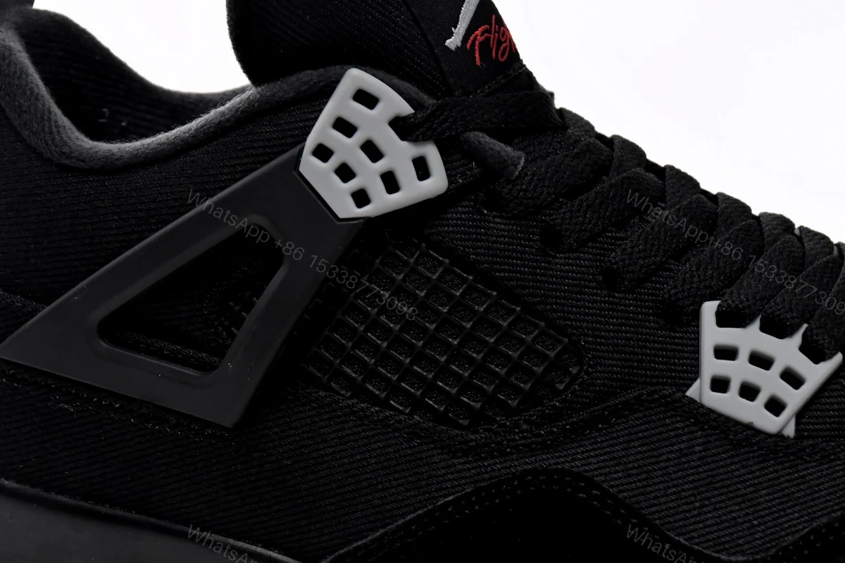 View 11 of Air Jordan 4 Retro Black Canvas DH7138-006(Top quality )