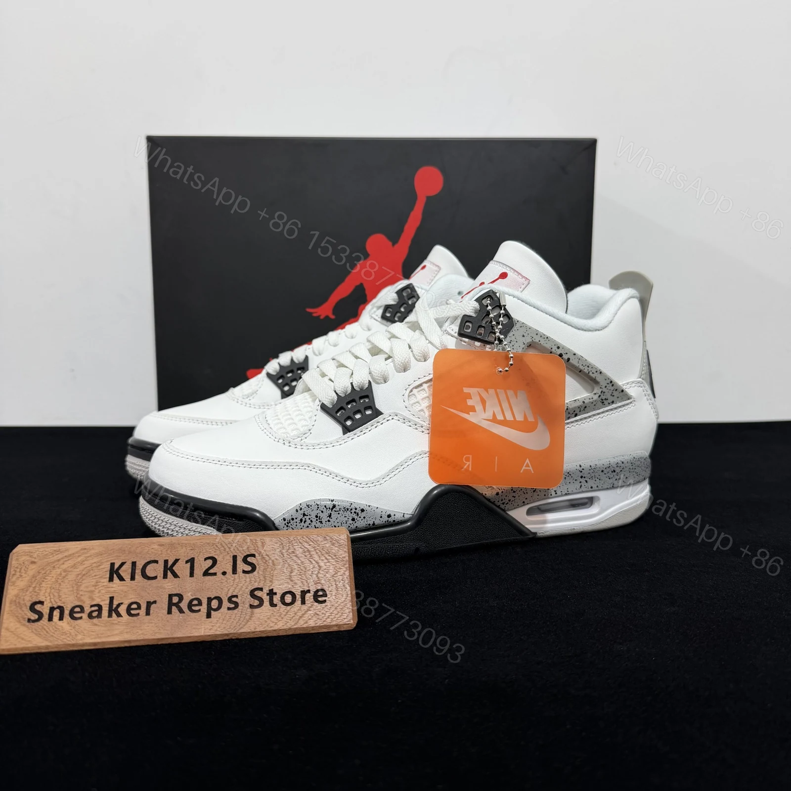 Air Jordan 4 Retro White Cement 2025 Reps — view 1