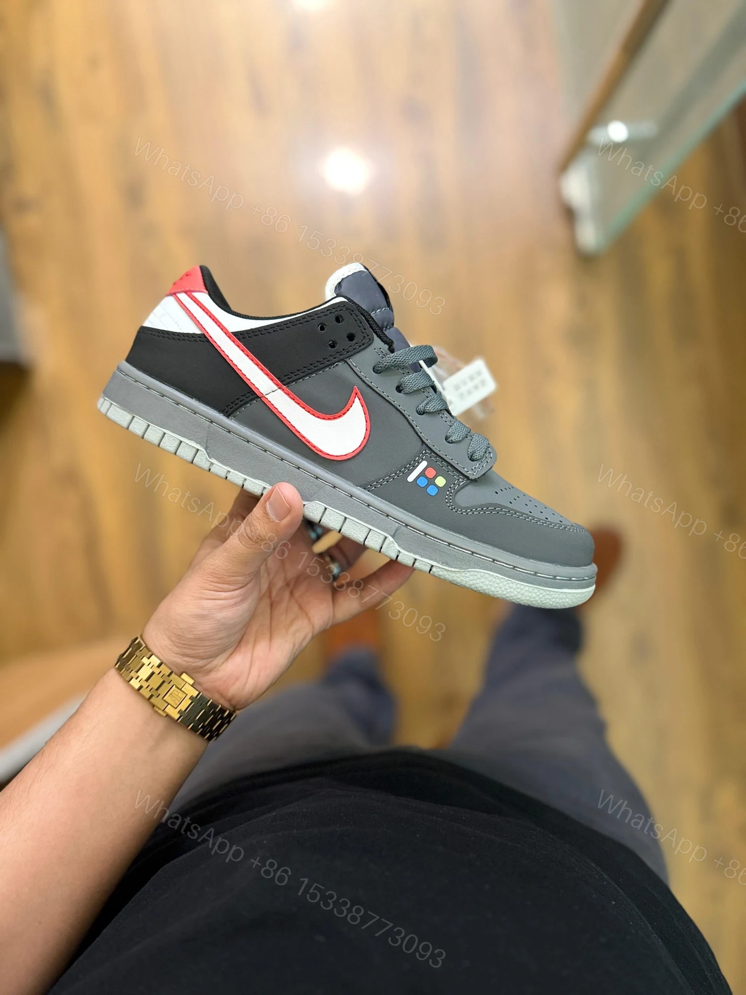 View 7 of FIRST COPY NIKE SB DUNK SUPREME GREY FOR MEN