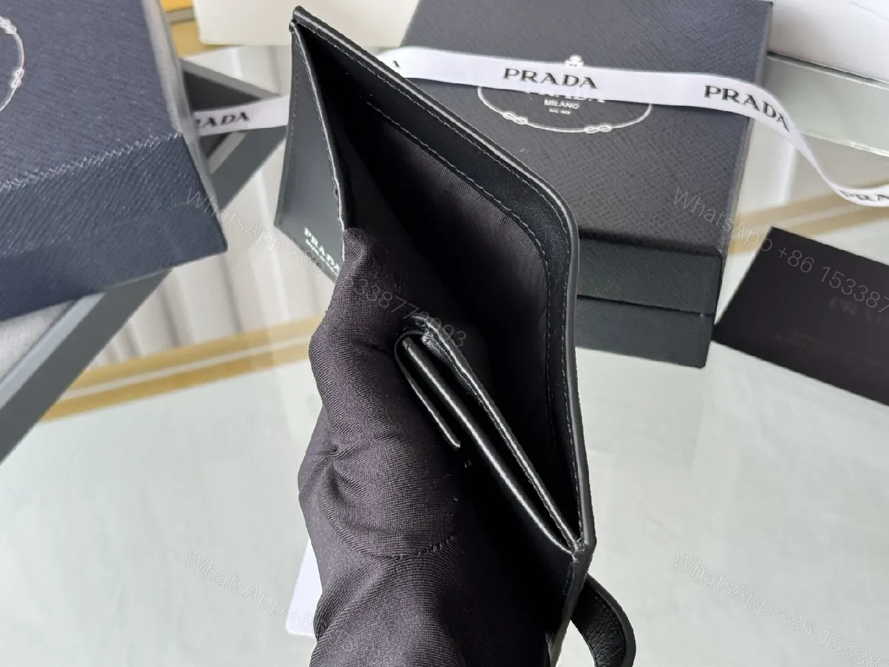 View 6 of Structured Saffiano Wallet: Luxe, Compact, Durable Everyday Use