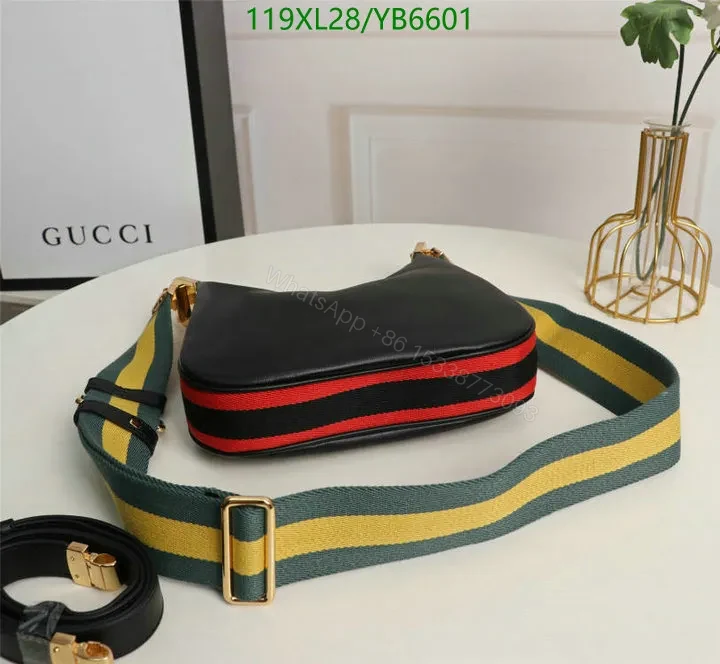 View 8 of Black Gucci Small Shoulder Bag Lookalike VRX310