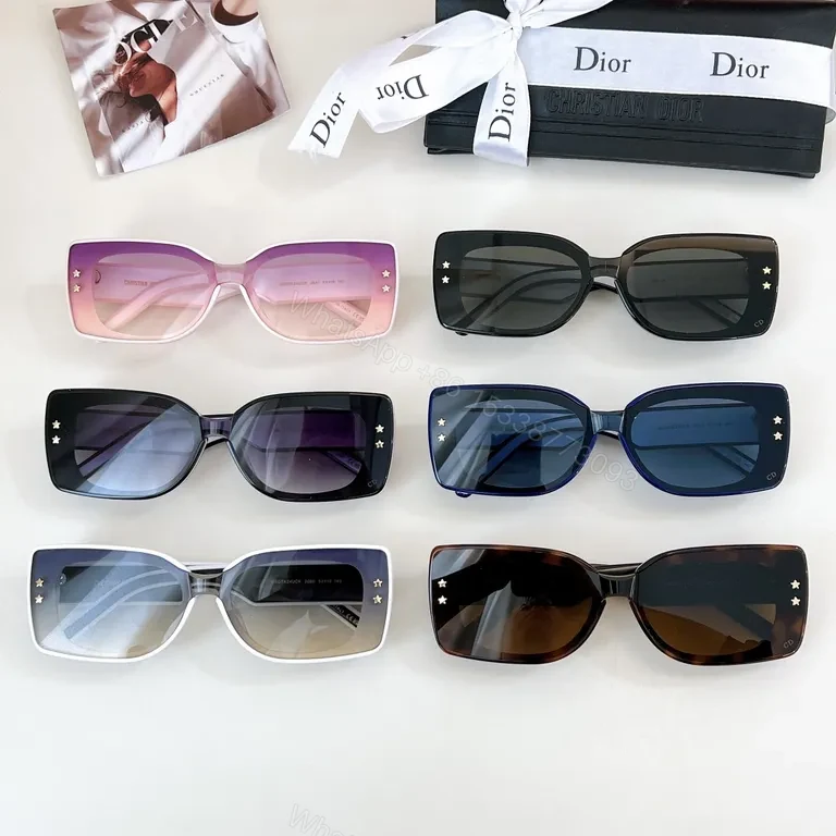 View 9 of Chic Dior-Style Sunglasses: Bold Contrast, Polarized UV