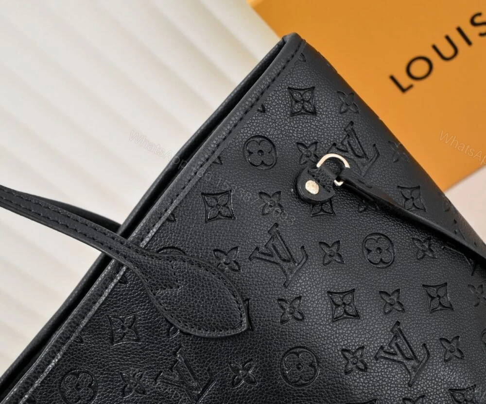 View 5 of Louis Vuitton Neverfull MM Monogram Empreinte Black 31Cm