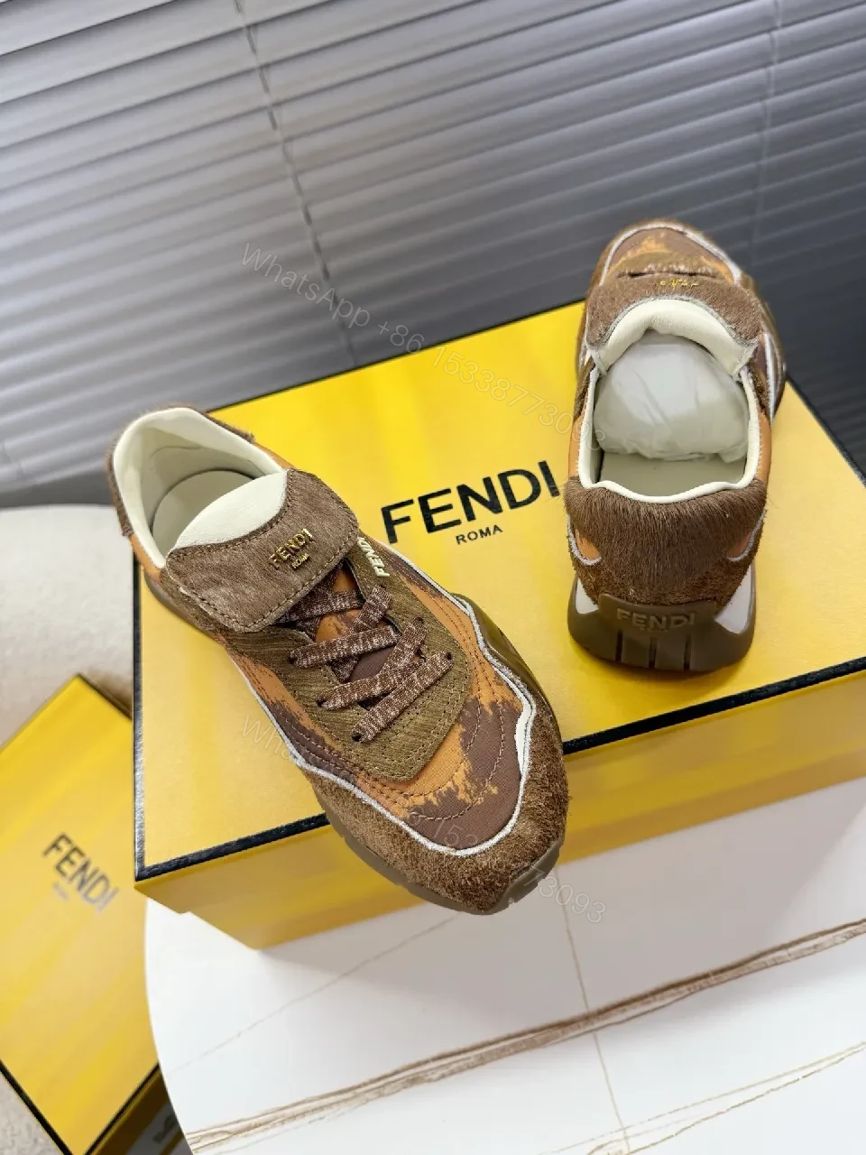 View 9 of Earthy Patchwork Suede Sneakers for Everyday Luxury