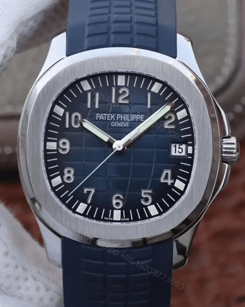 View 2 of Replica Patek Philippe Aquanaut 5168G Blue Dial
