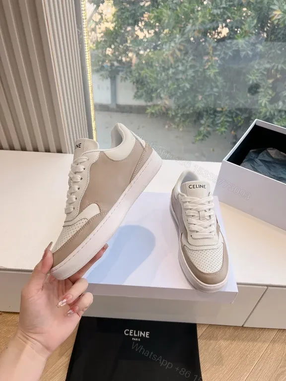 View 7 of CÃ©line Textured Leather High-Tops: Subtle Luxe Sneakers