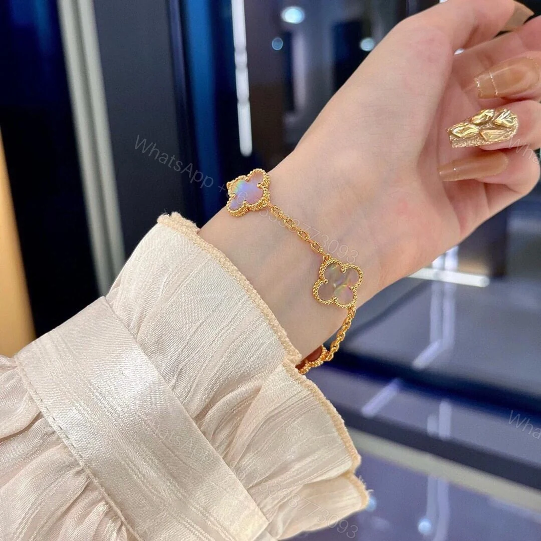 View 13 of 高仿首飾VanCleef&Arpels*RP39D00水晶石黃金手鏈