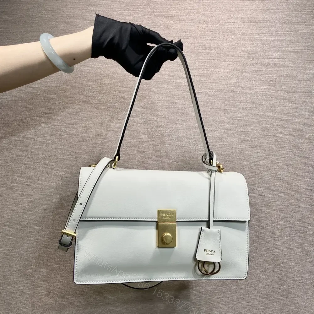 View 10 of 高仿Prada*SoftSound系列1BN023斜挎包白色中號免檢版
