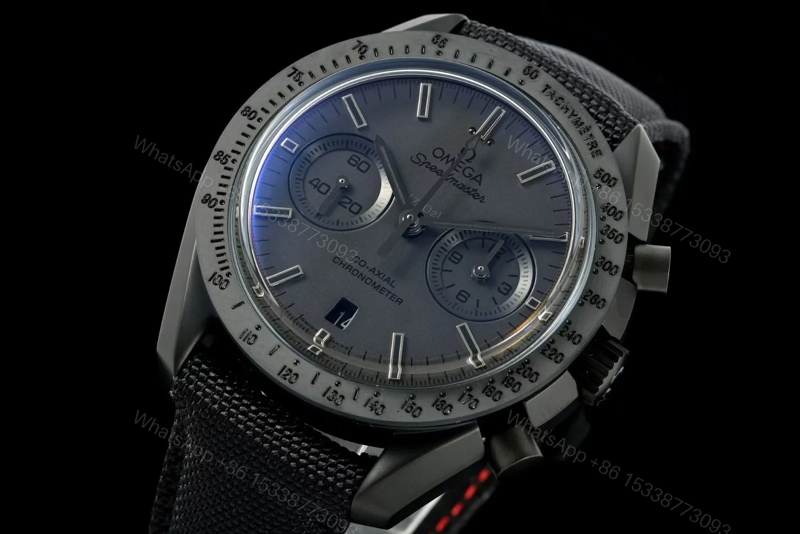 View 4 of Omega Speedmaster Moonwatch Co-Axial Dark Side of the Moon Black Black 311.92.44.51.01.005