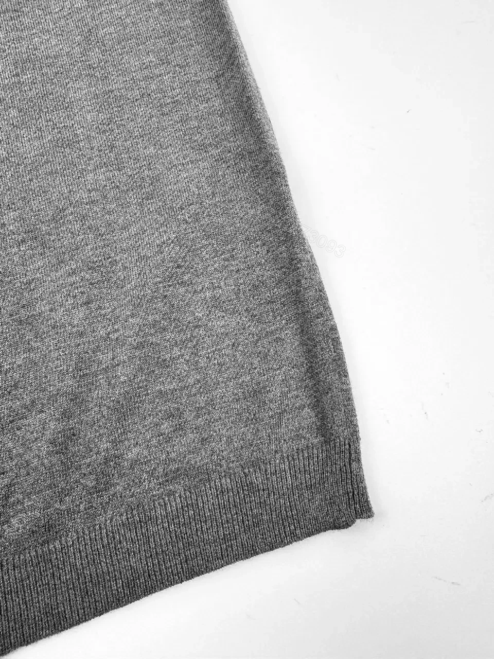 View 4 of Grey Mélange Knit Tee — Subtle Trim, Modern Comfort, Premium Casual