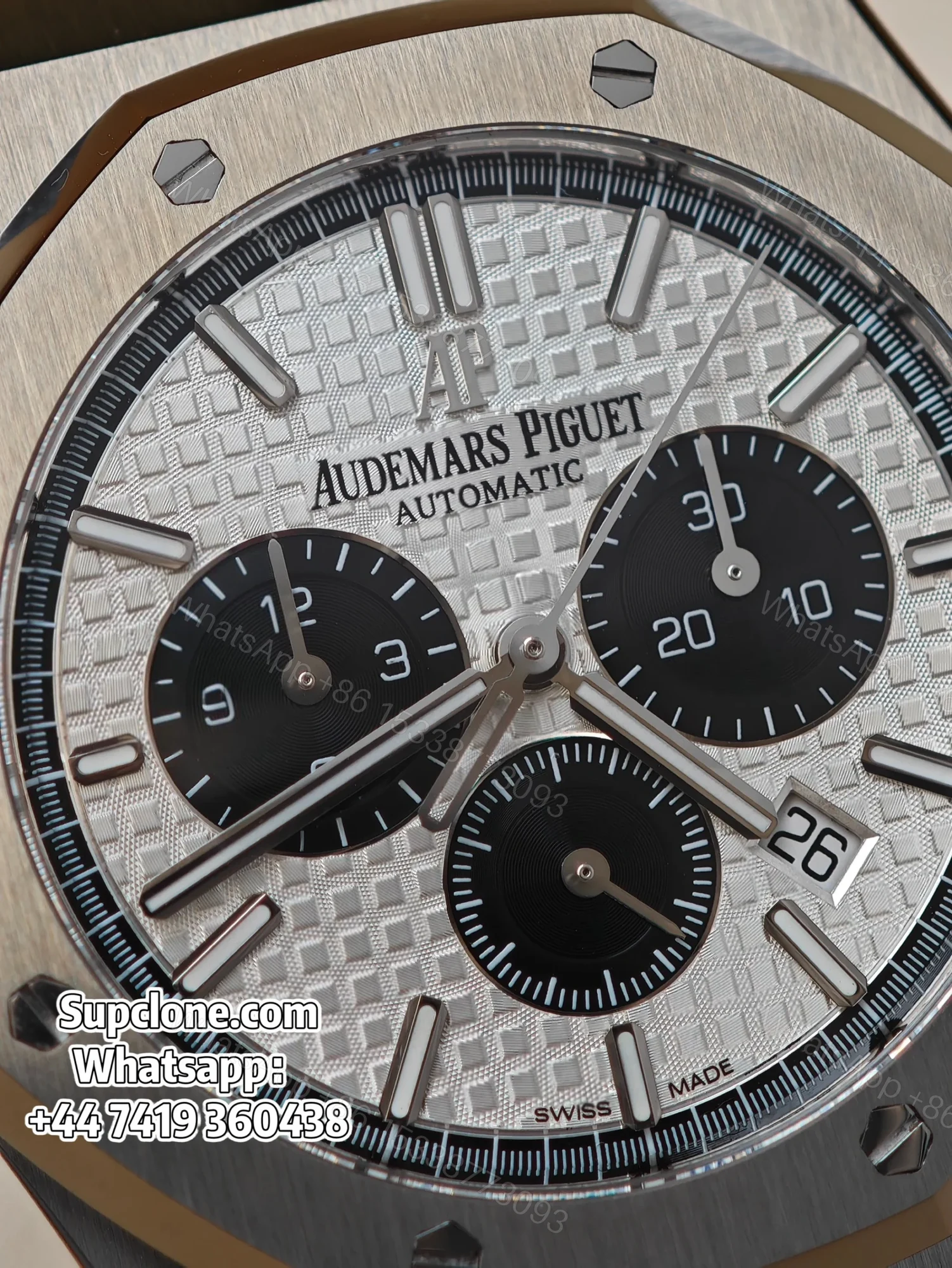 View 2 of Audemars Piguet Super Clone Royal Oak White Dial 26331ST Chronograph 41mm
