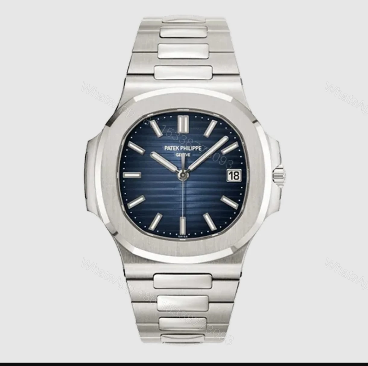 Patek Philippe Nautilus Master Copy Watch – Silver Steel — view 1
