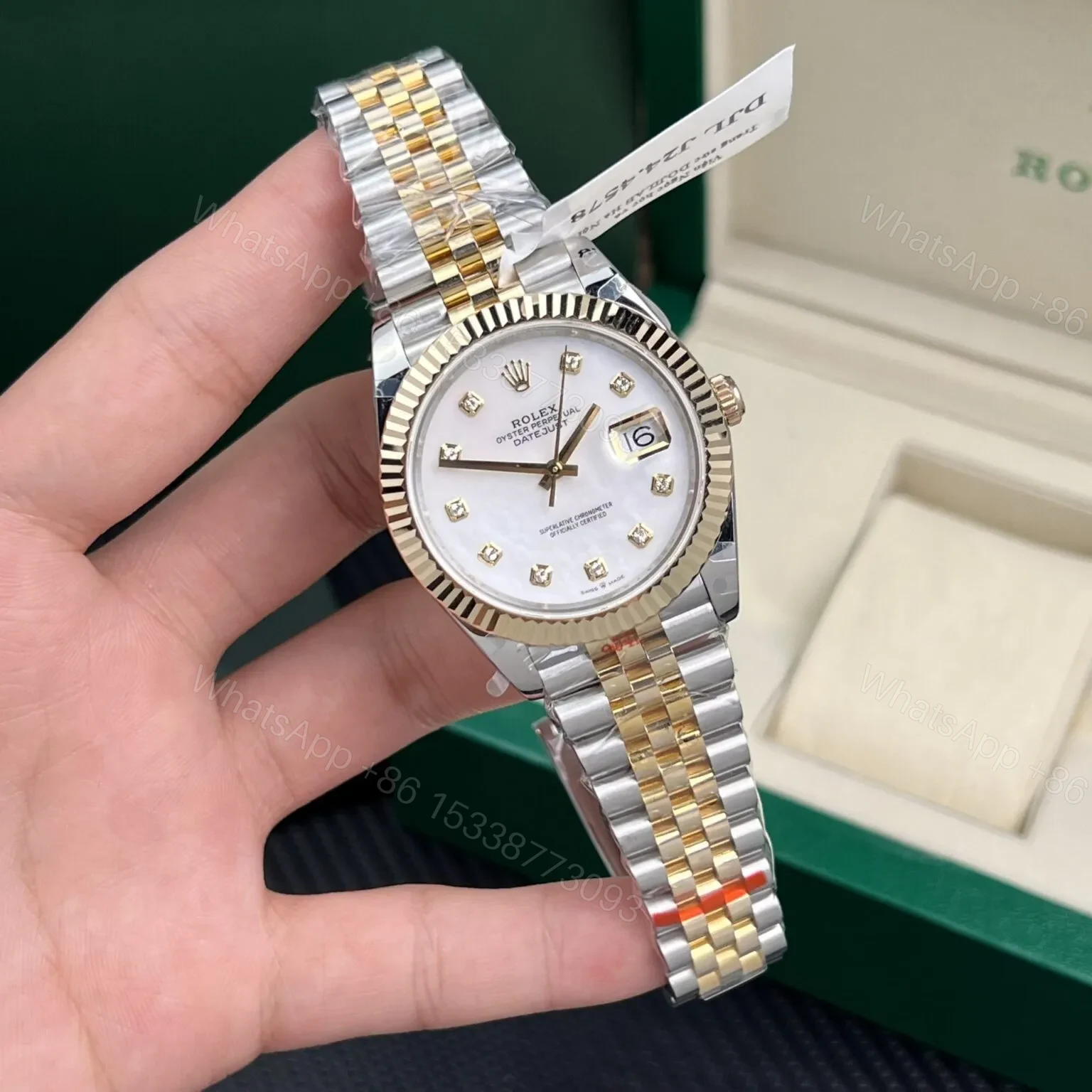 View 2 of Rolex Datejust Mother of Pearl Diamond Dial 126283RBR-0009 36 mm