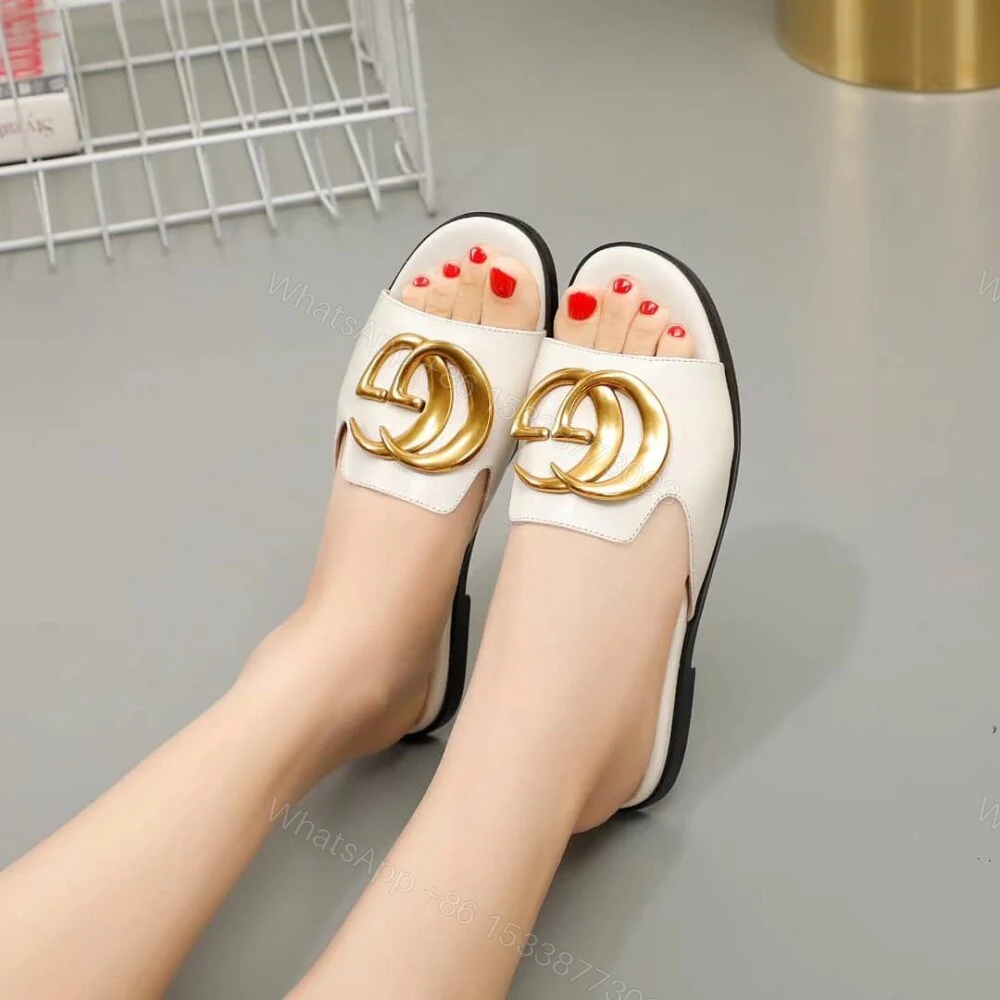 View 5 of Gucci Princetown GG Slippers White