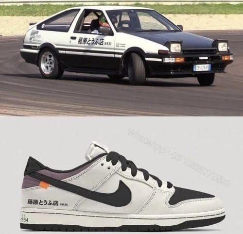 View 3 of First Copy Nike SB Dunk Low Pro “AE86” Semi UA