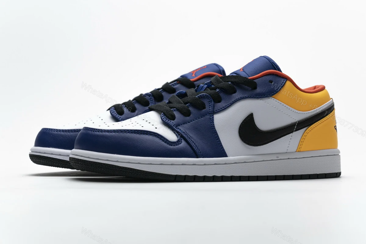 View 3 of Air Jordan 1 Low Royal Yellow 553558-123