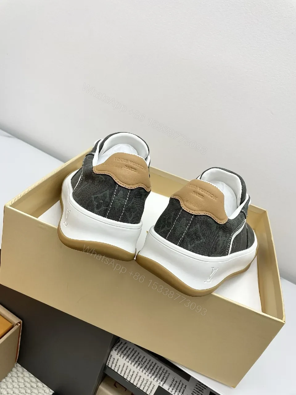 View 4 of Embossed Monogram Sneaker: Luxury Comfort, Durable Style