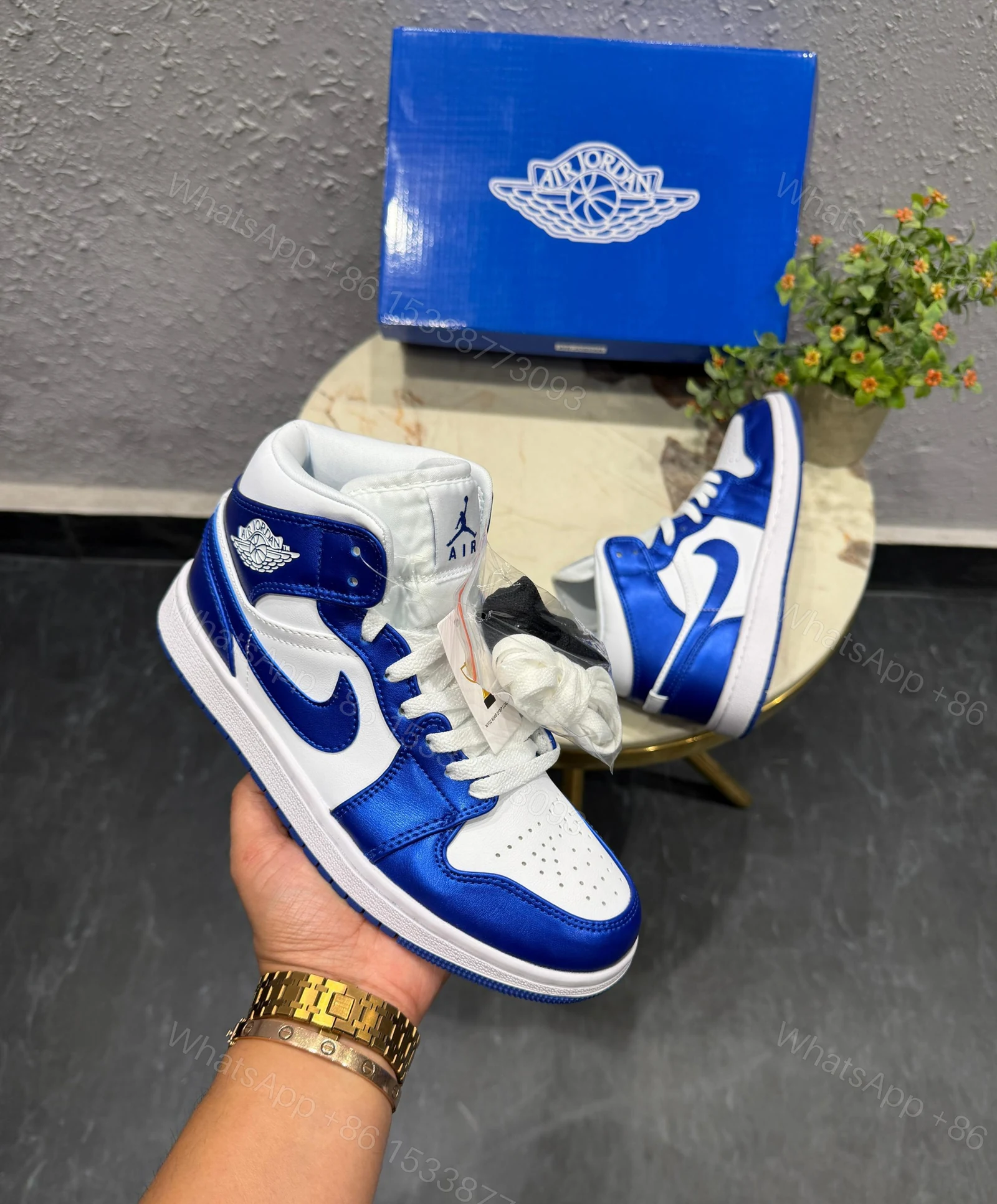 View 5 of First Copy Air Jordan 1 Mid Royal