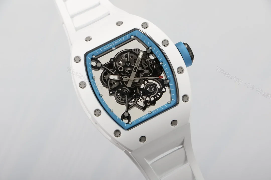 View 2 of Richard Mille RM055 White Ceramic RMUL2 White Shock Absorber Edition RM055-WC-RMUL2-WHITE