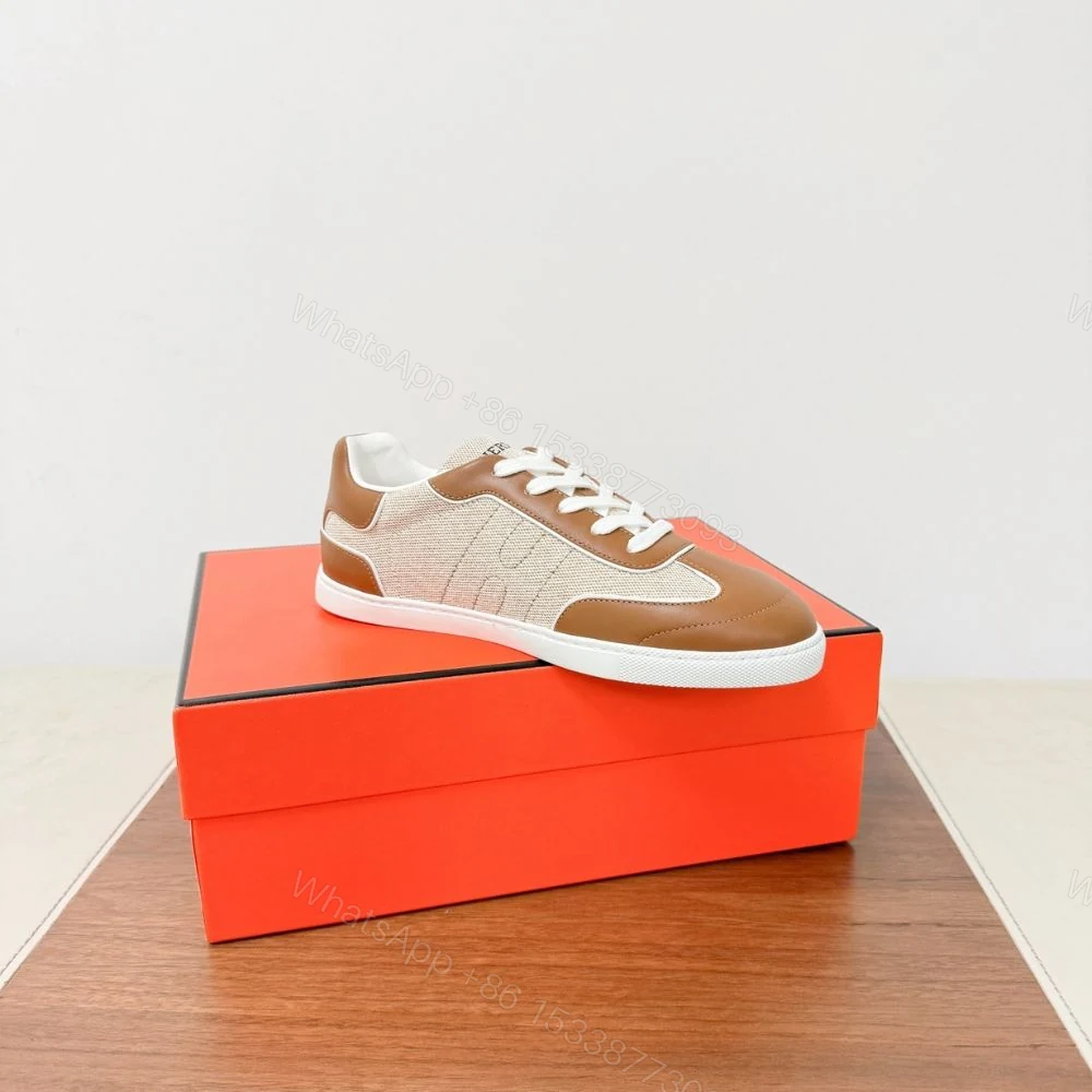 View 9 of Hermes Match Sneaker Multicolore Noisette