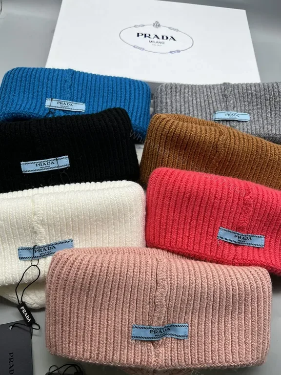 View 2 of Prada-Inspired Knit Beanie: Luxe Black warmth