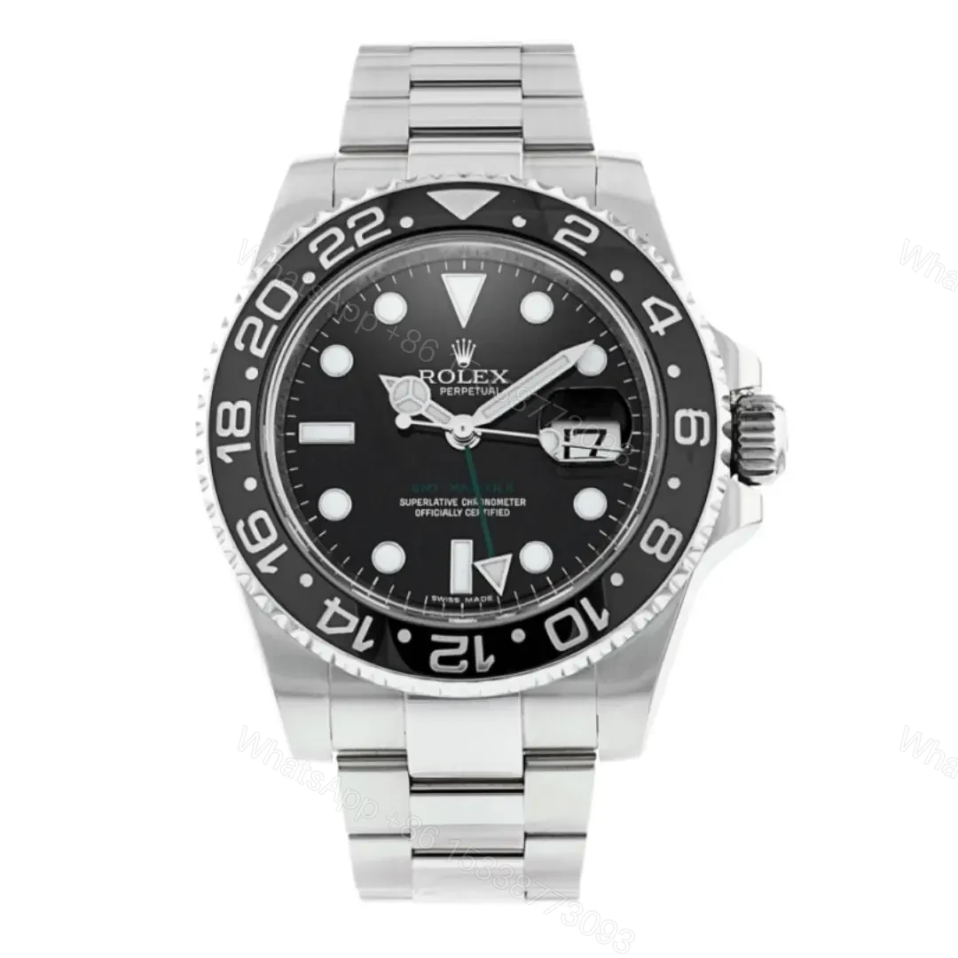 Replica Super Clone Rolex GMT Master 2 Silver Black — view 1