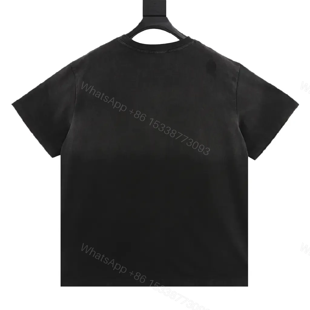 View 2 of Black Cotton Casual Crewneck T-Shirt with Chest Logo