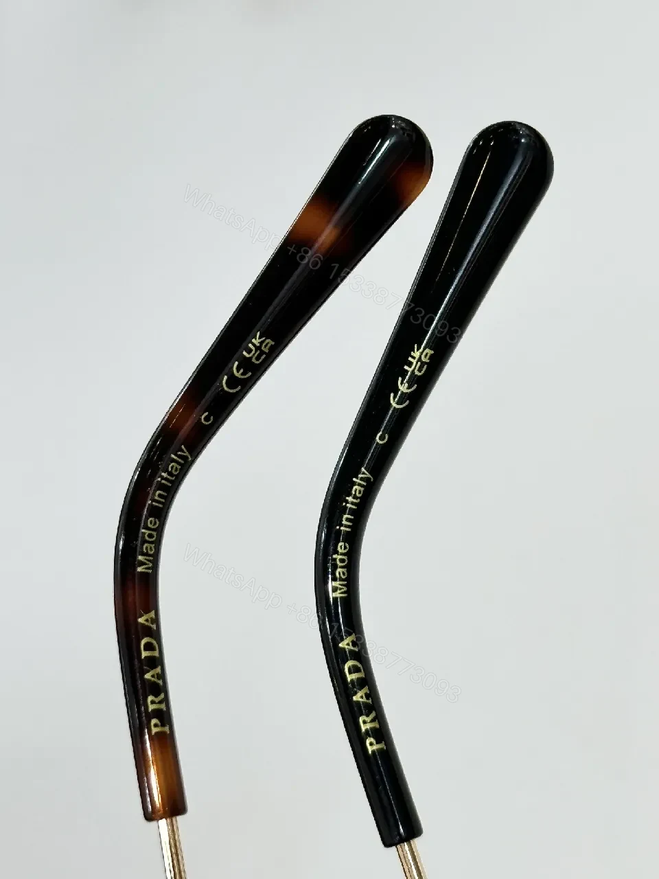 View 3 of Bold Rimless Sunglasses with Gold Hardware