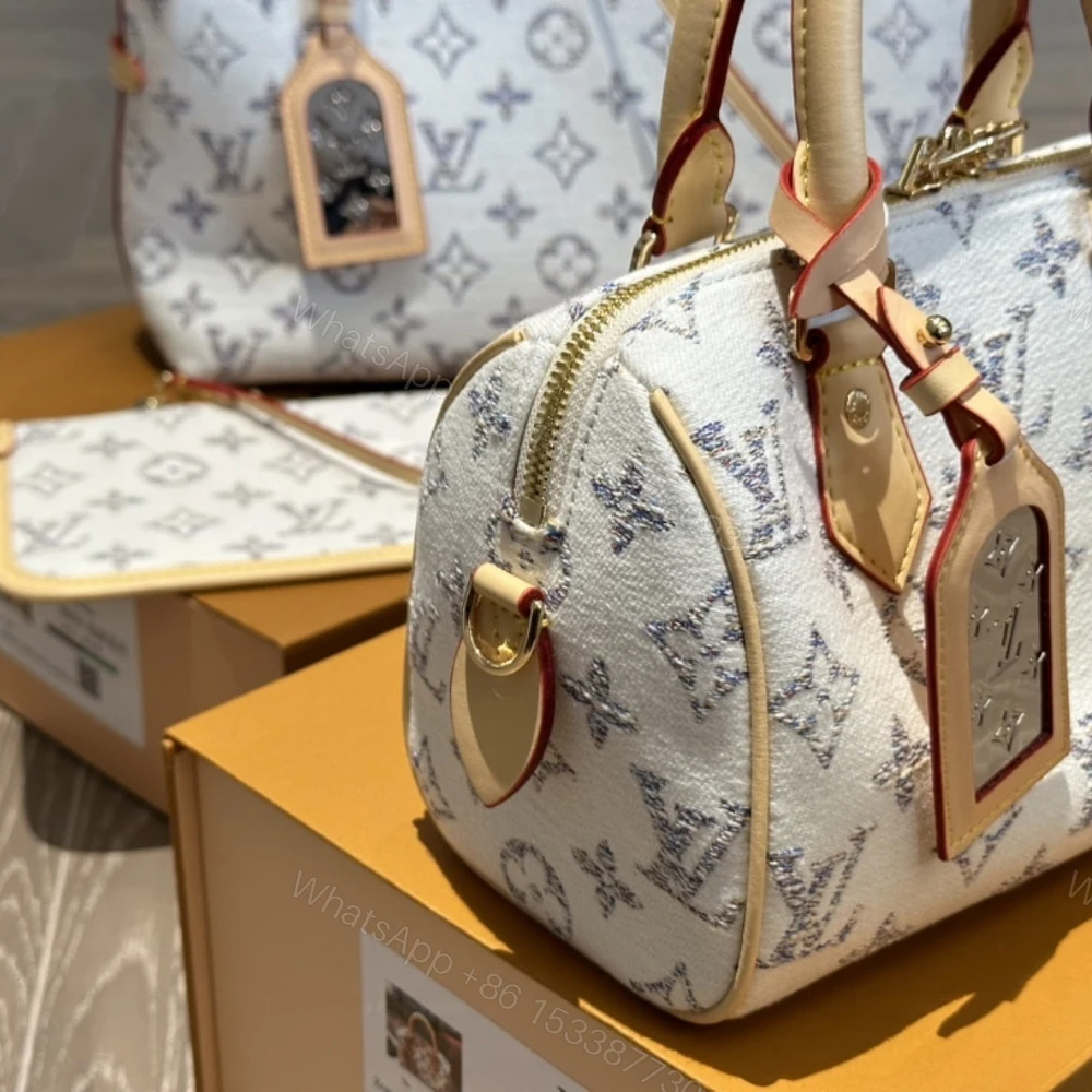 View 3 of Louis Vuitton Speedy Bandoulière 20 Multicolor Beige 20Cm M24709