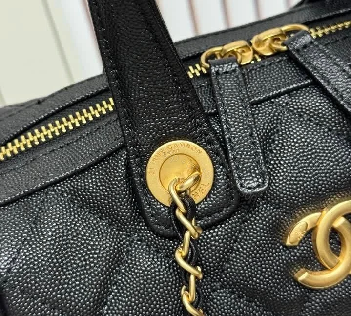 View 6 of Chanel 25A Small Bowling Black Bag AS5578