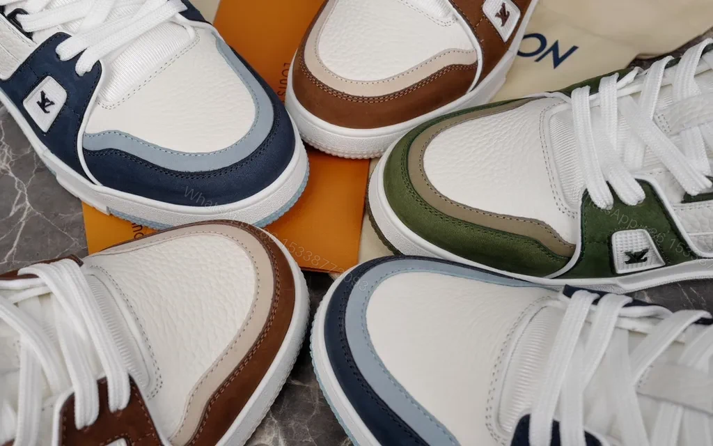View 6 of Louis Vuittonâ€‘Inspired Leather & Suede High-Tops â€“ All-Day Comfort sneakers