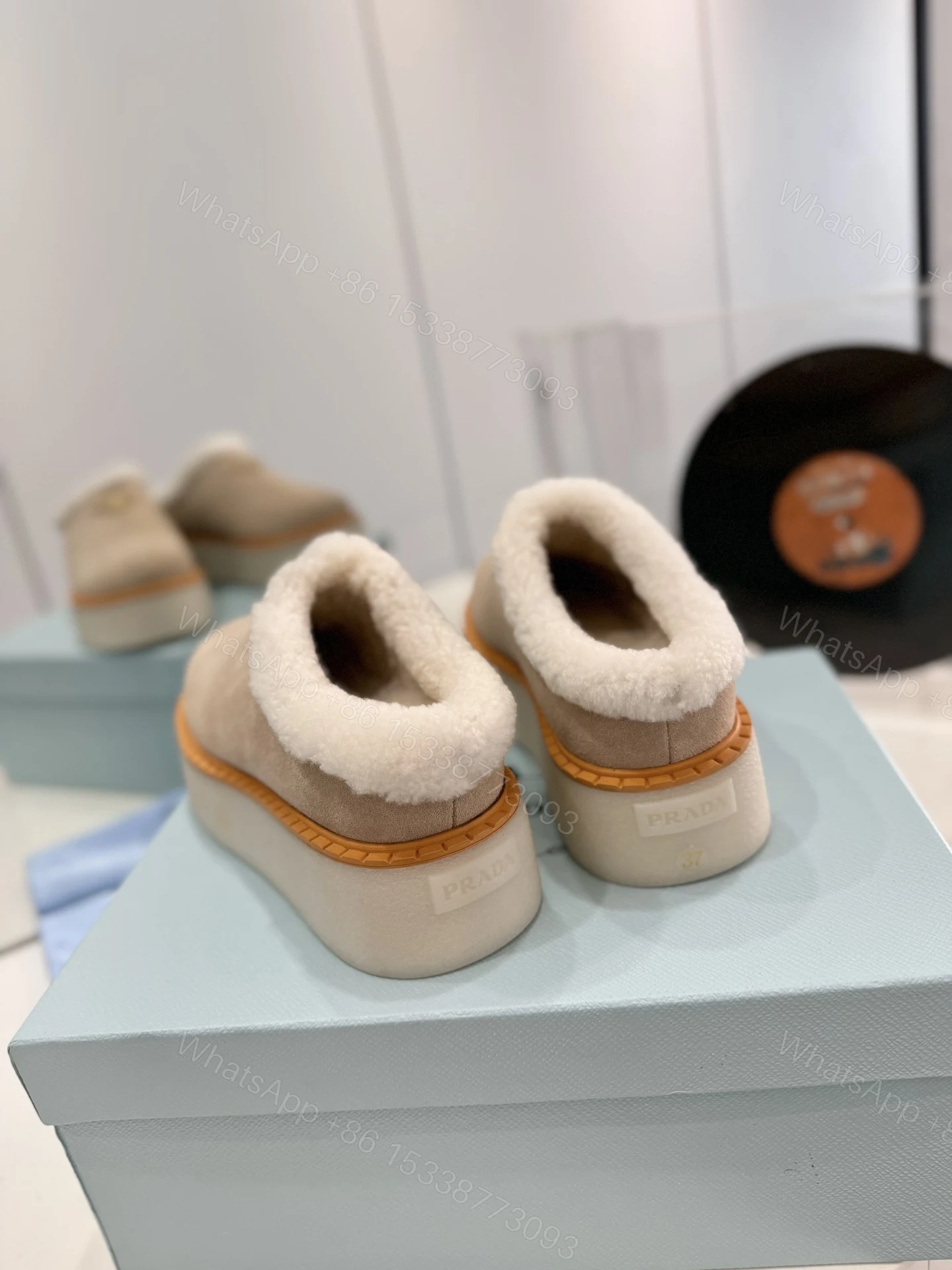 View 8 of PRADA SUEDE MULES BEIGE 1S715NFZG50X0O